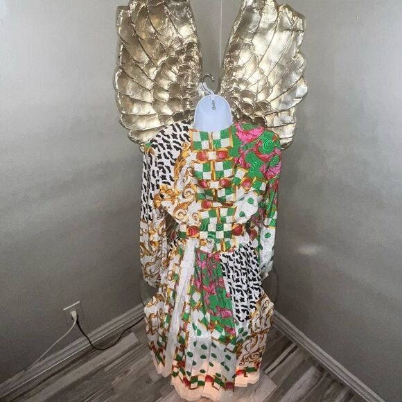 Stunning Don Elliot Vintage 80s Dress Baroque Design - Picture 6 of 16